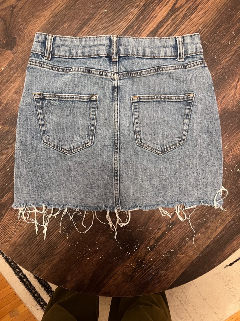wild fable Light Blue Distressed Denim Mini Skirt - Picture 2 of 3